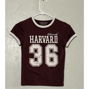 Harvard University Ringer T-shirt Size XS
